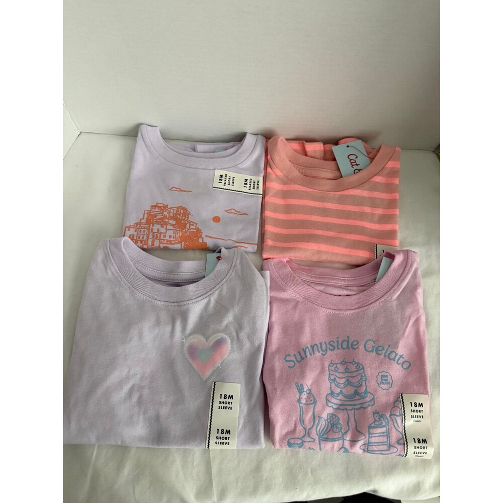 Cat & Jack 18M Short Sleeve T-ShirtCat & Jack 18M Short Sleeve T-Shirts Lot of 4